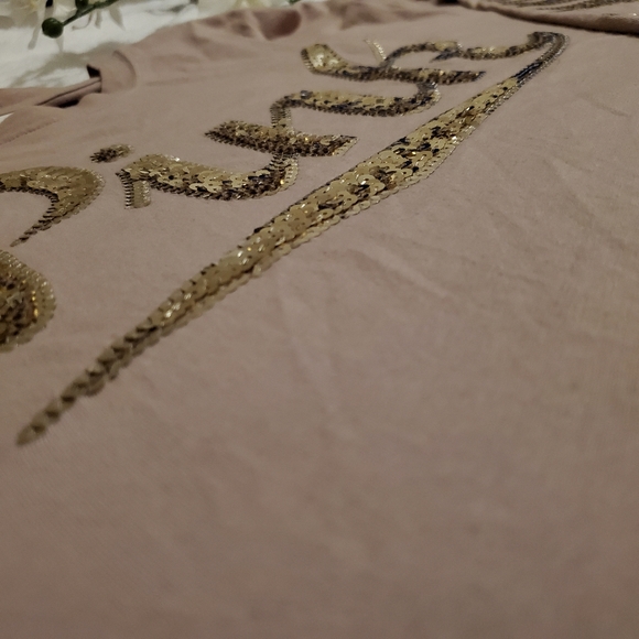 VS PINK Sequin Long Sleeve Top - Picture 2 of 4